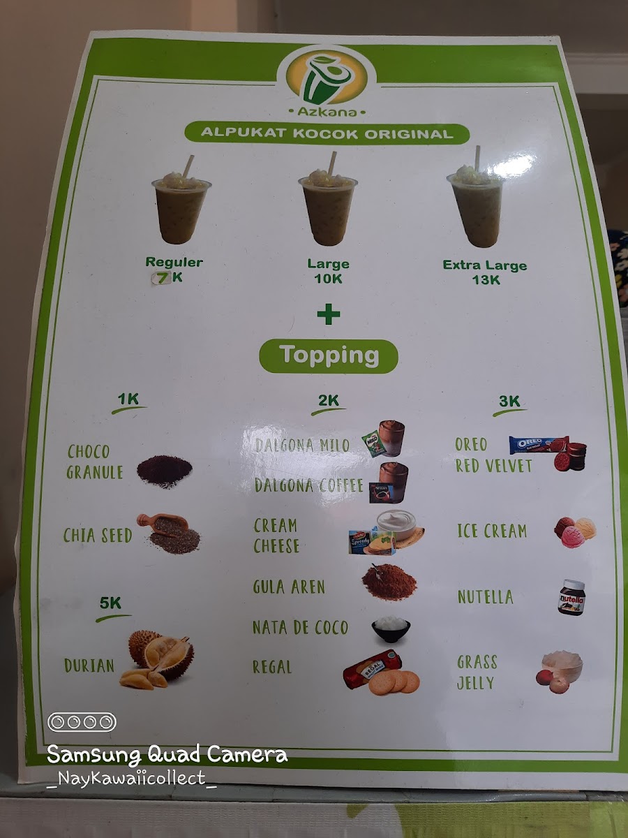 Alpukat Kocok azkanapokat.id Menu 1