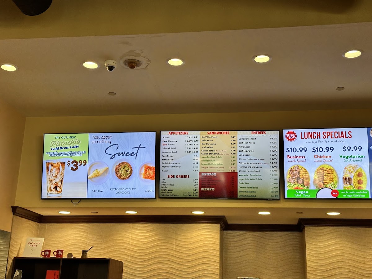 Pita Inn Menu 2