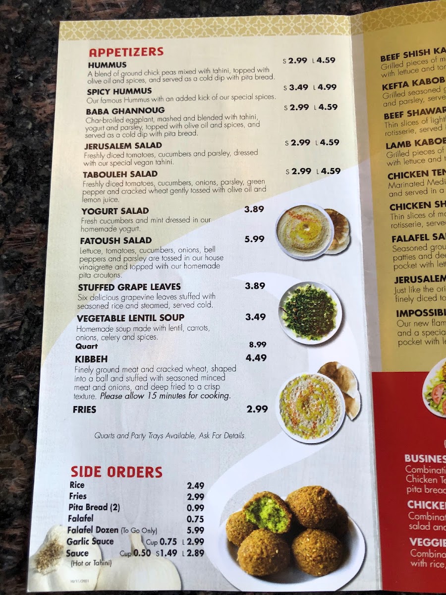 Pita Inn Menu 6