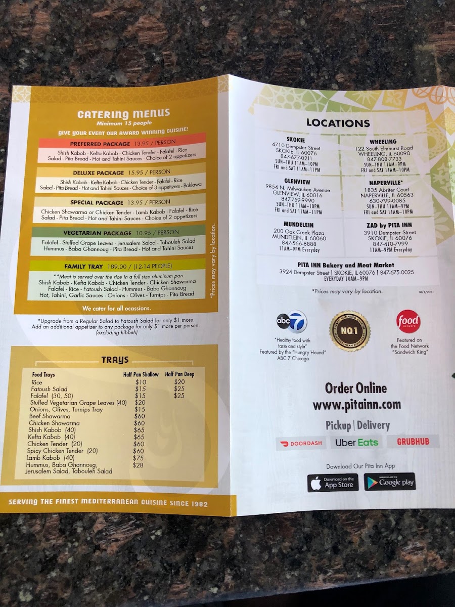 Pita Inn Menu 8