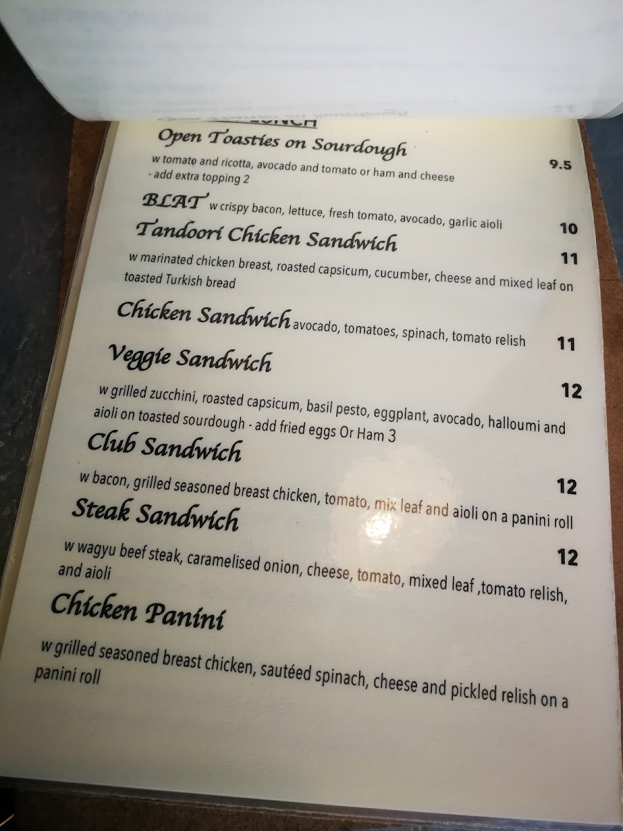 Madame Frou Frou Menu 9