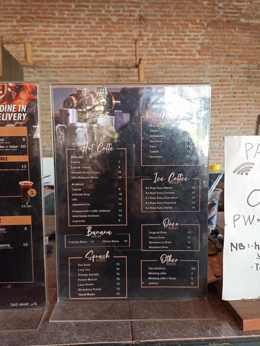 Ozie Cafe Menu 4
