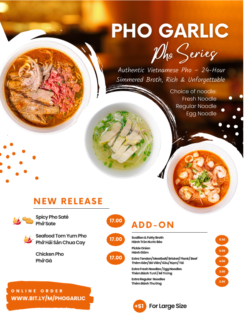Pho Garlic Menu 6