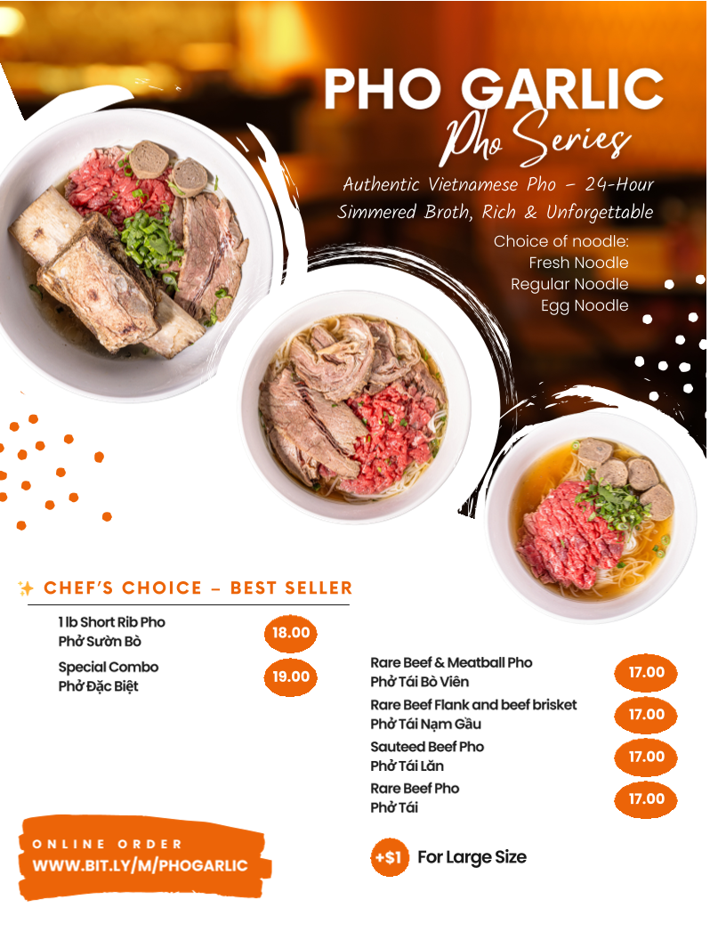 Pho Garlic Menu 7