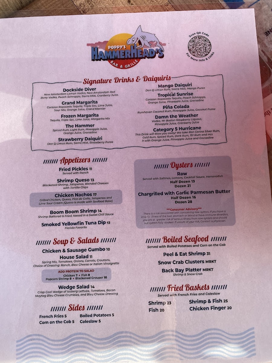 Hammerhead's Bar & Grille Menu 7