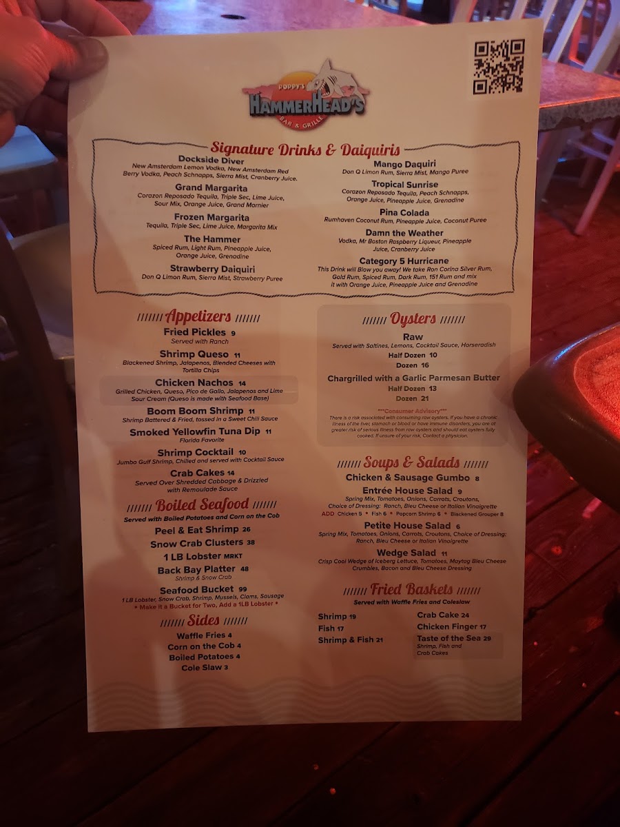 Hammerhead's Bar & Grille Menu 8