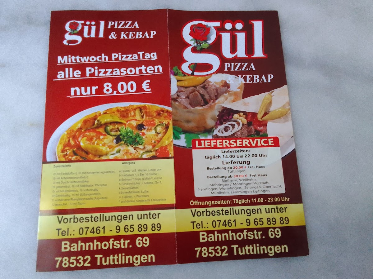 Gül Pizza & Kebap Menu 7