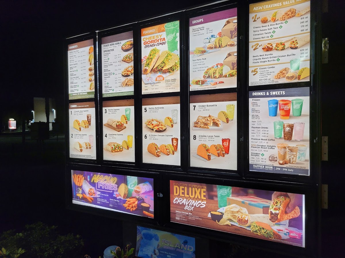 Taco Bell Menu 1
