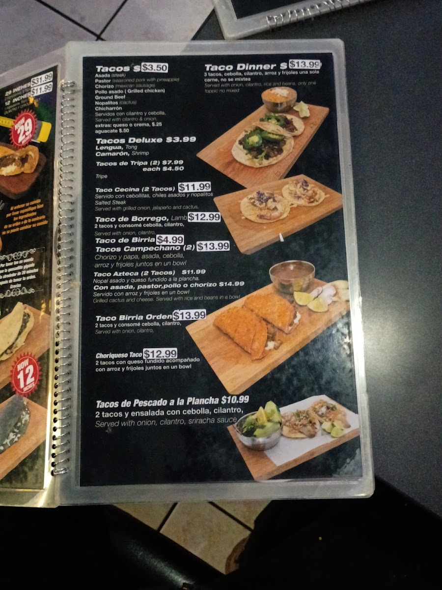 Crazy Quesadilla Mexican restaurant Menu 8