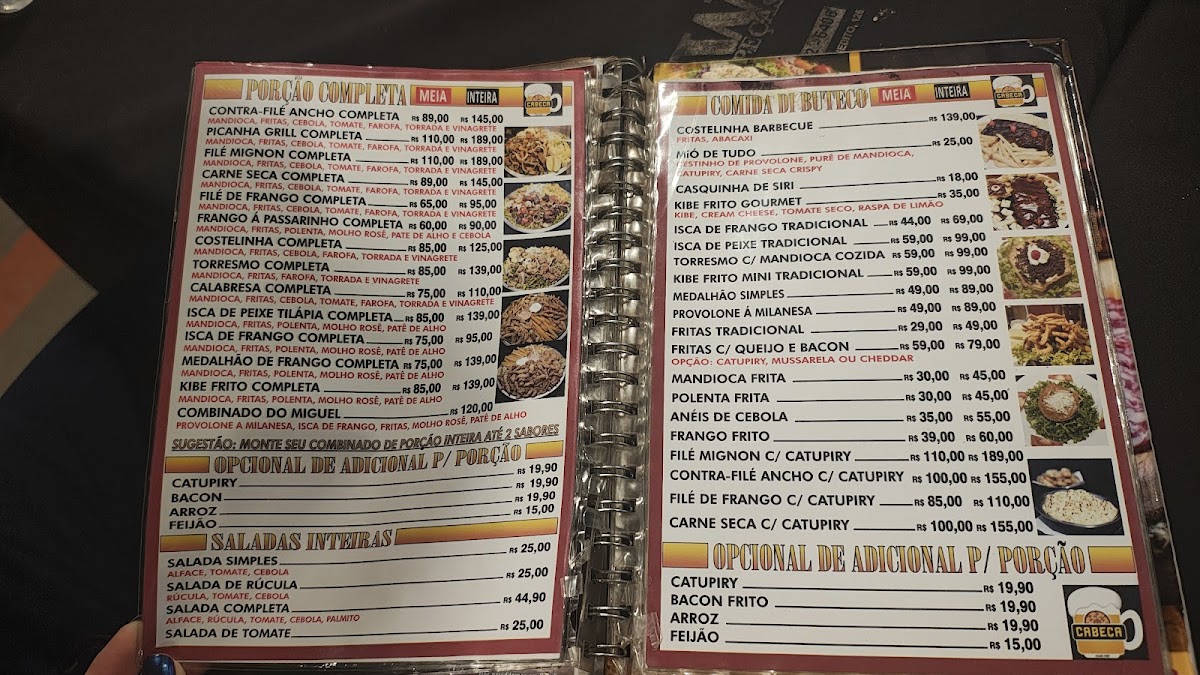 Bar do Cabeça Choperia e Pizzaria Menu 3