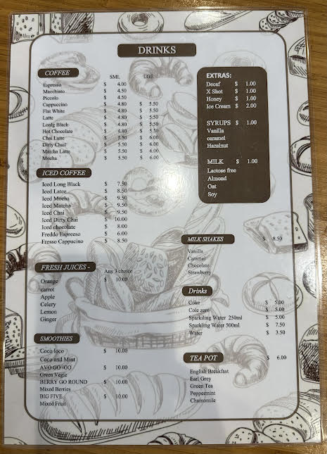 Pete's Artisan Bread and Cafe Menu 1