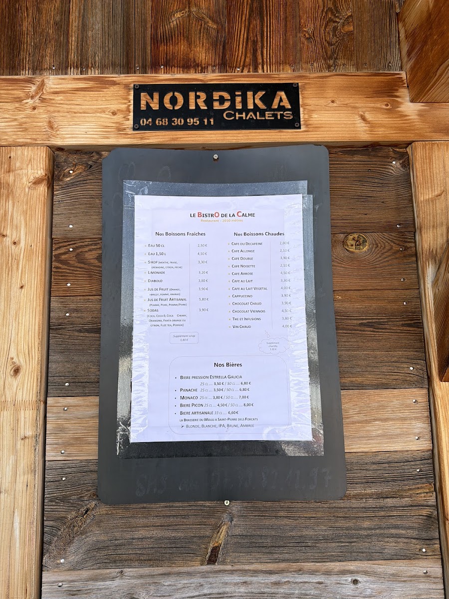 Le Bistro de la Calme Menu 2