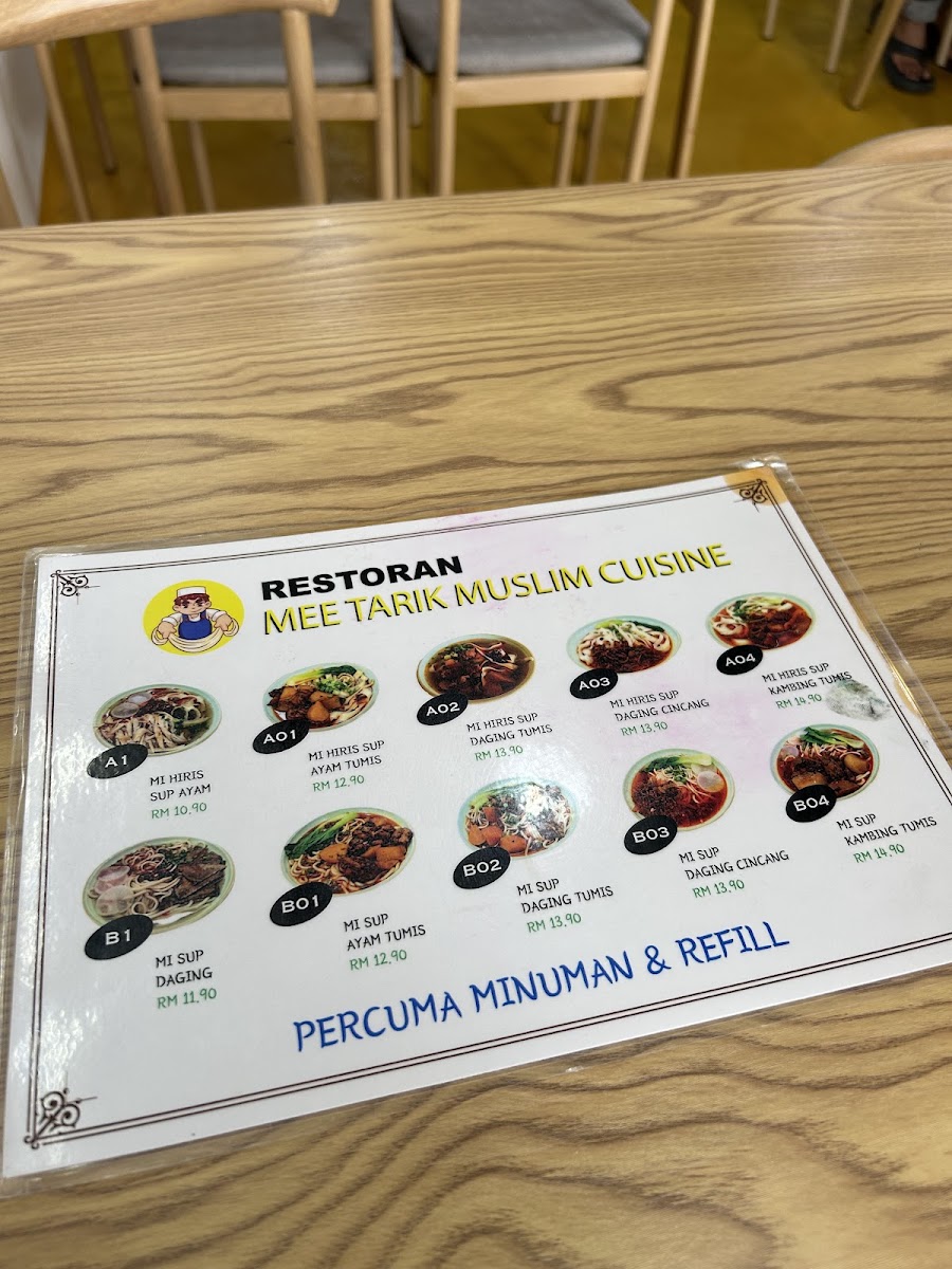 MEE TARIK MUSLIM CUISINE SDN. BHD. Menu 2