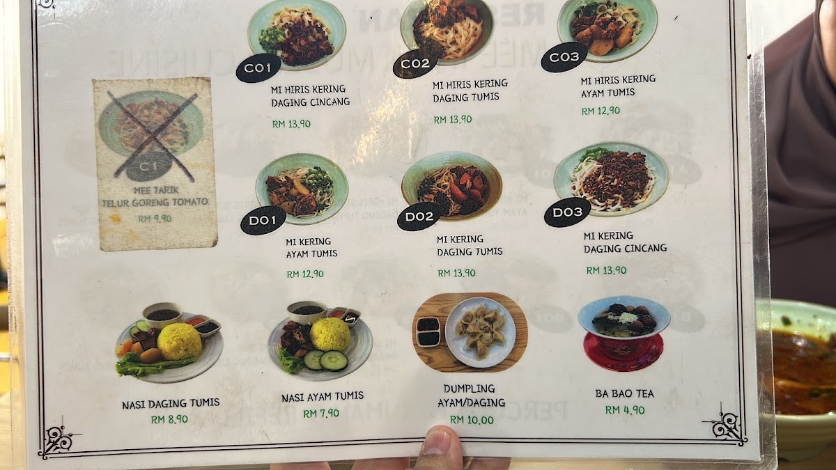 MEE TARIK MUSLIM CUISINE SDN. BHD. Menu 4