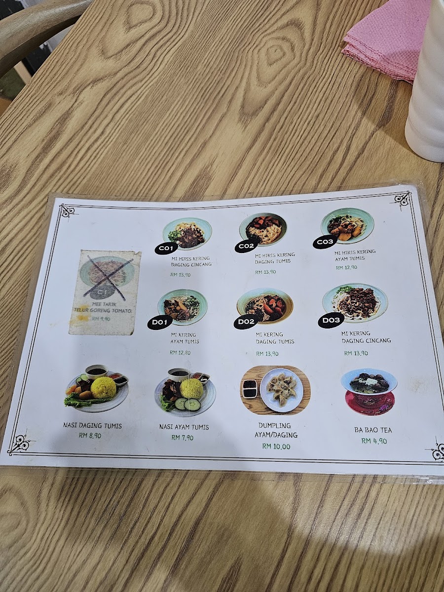 MEE TARIK MUSLIM CUISINE SDN. BHD. Menu 5