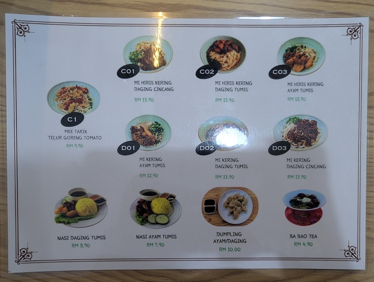 MEE TARIK MUSLIM CUISINE SDN. BHD. Menu 6