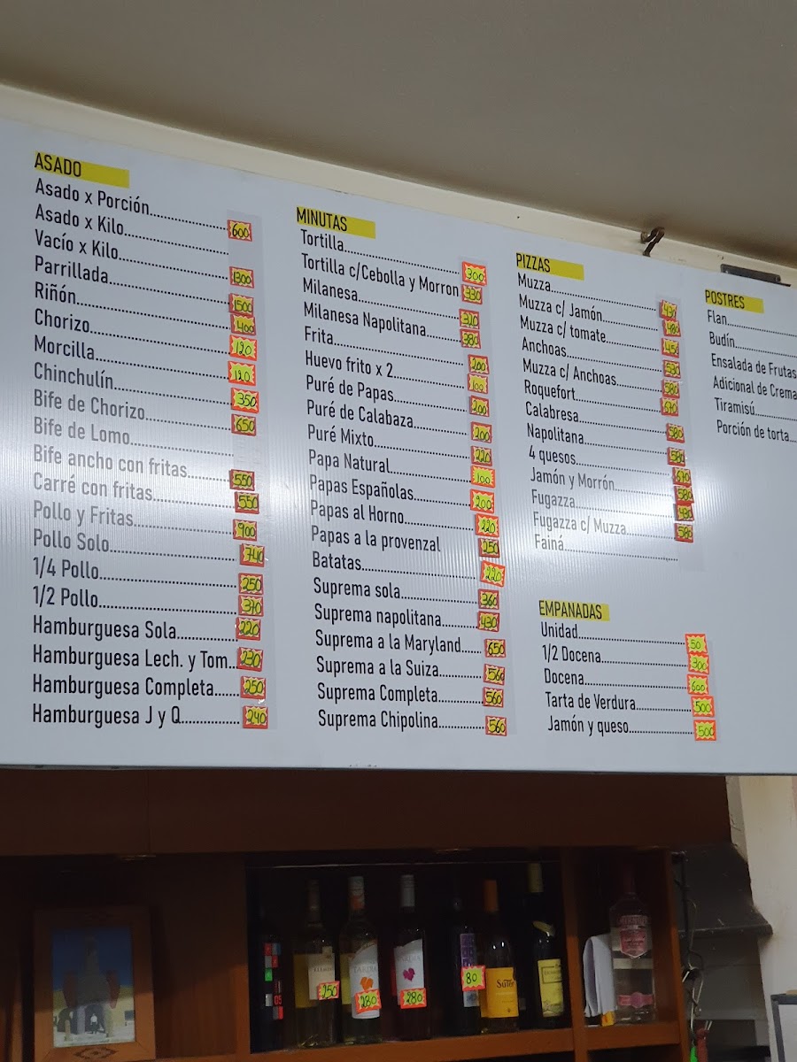 FINCA Las Marias Menu 4