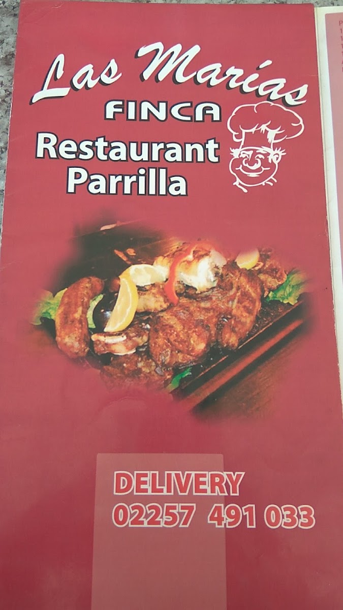 FINCA Las Marias Menu 9