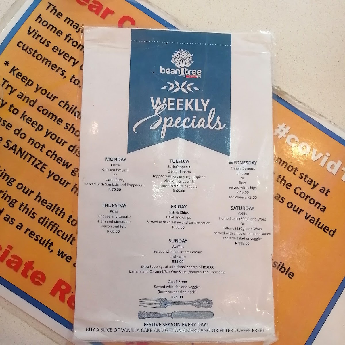 Beantree Café @ Euro Superspar Menu 3