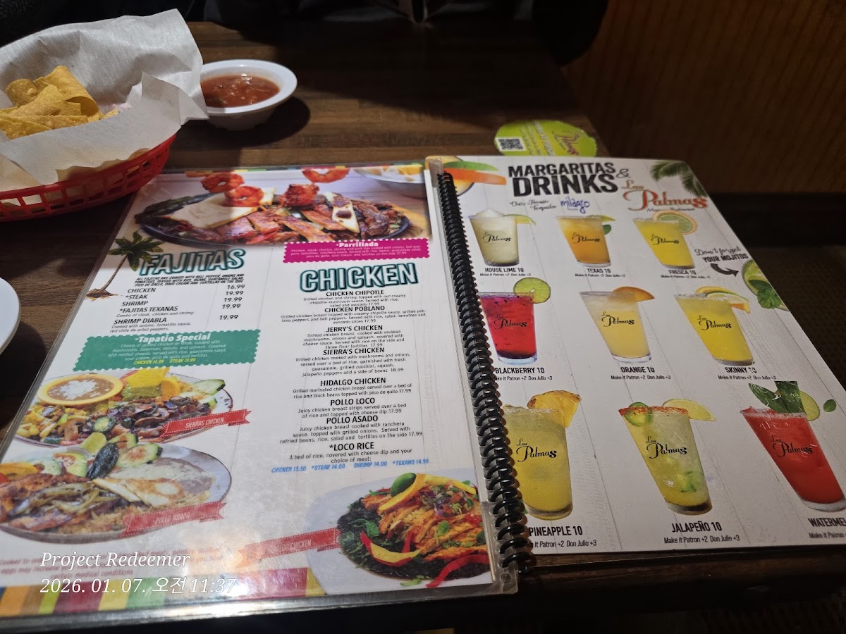 Las Palmas Menu 1
