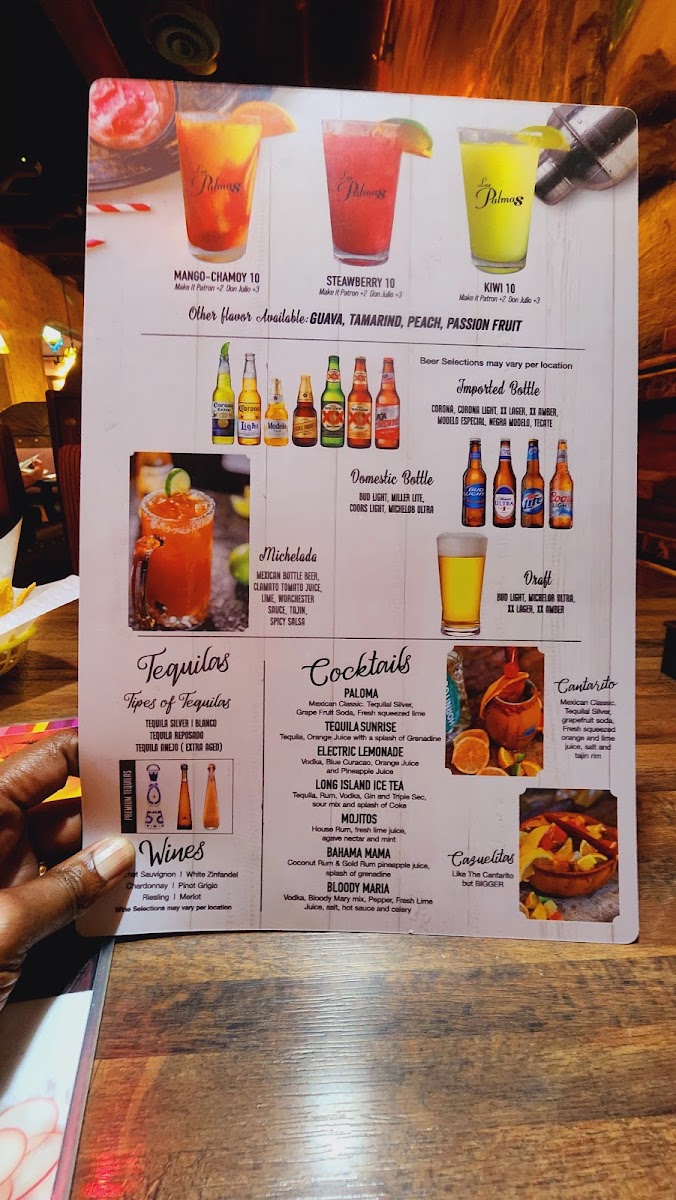 Las Palmas Menu 2