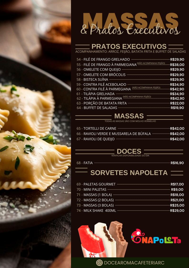 Doce Aroma Cafeteria Menu 3
