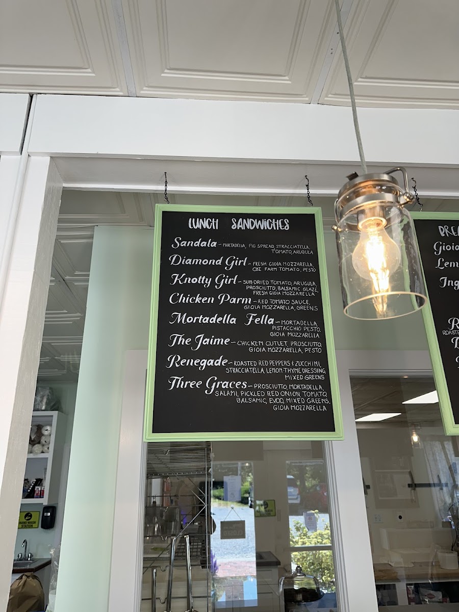 ACK Gioia Menu 1