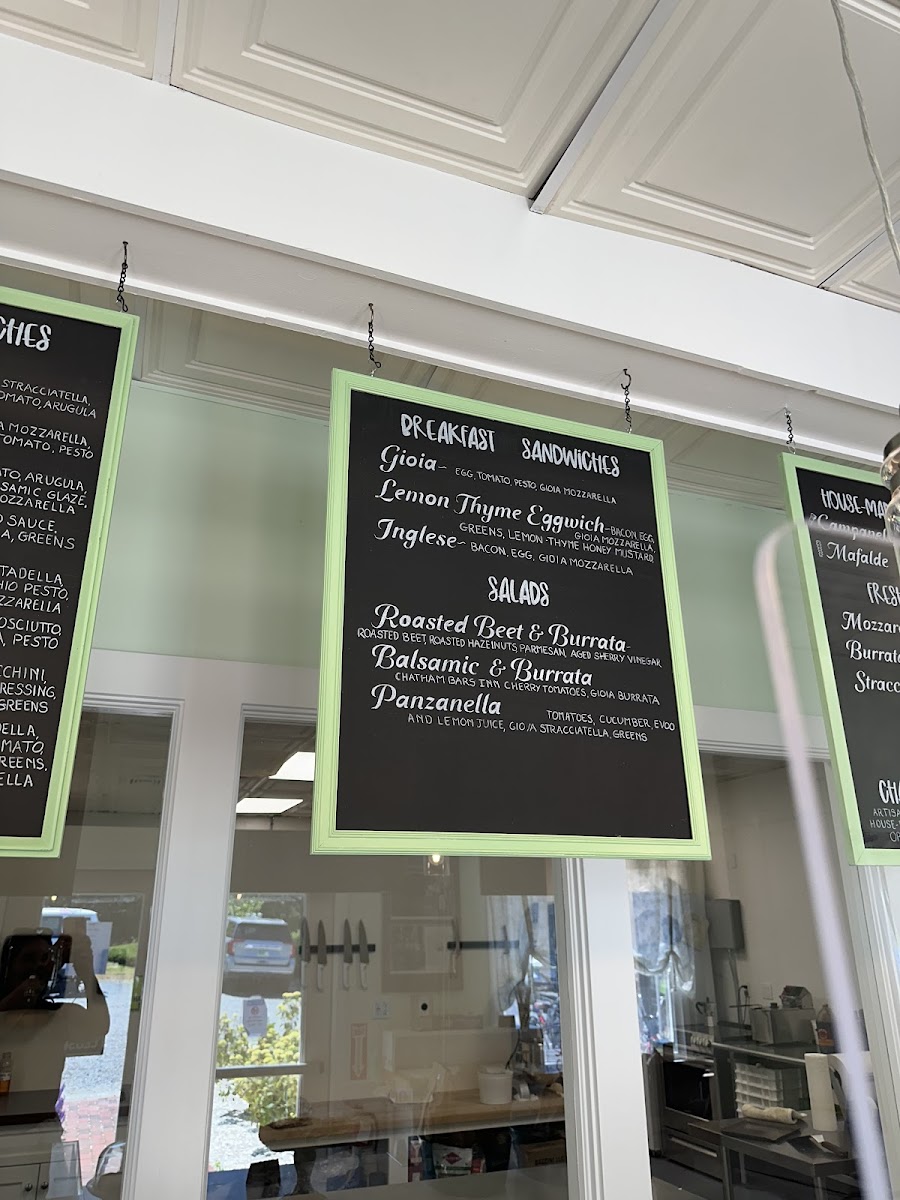ACK Gioia Menu 6