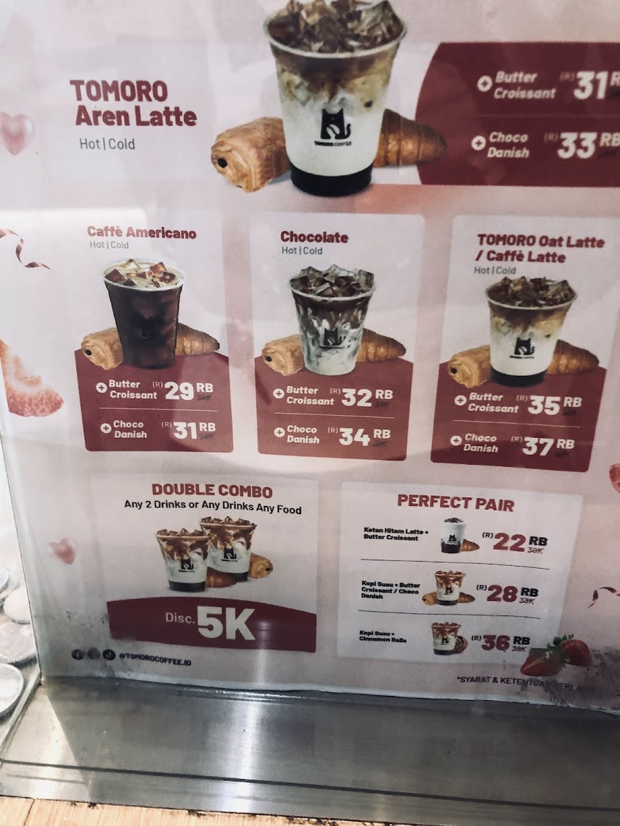 TOMORO COFFEE - Jl. Kesehatan Raya Menu 3