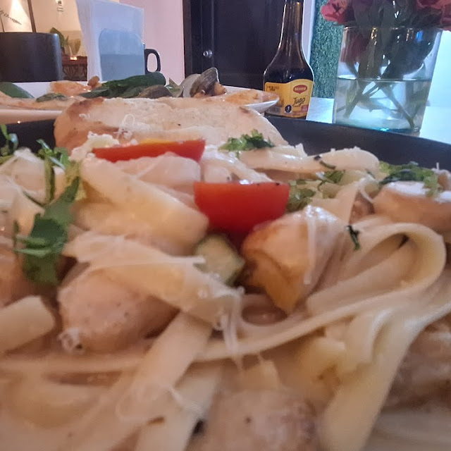 Pasta Con Pollo Cremoso Algo Así Jjaaj