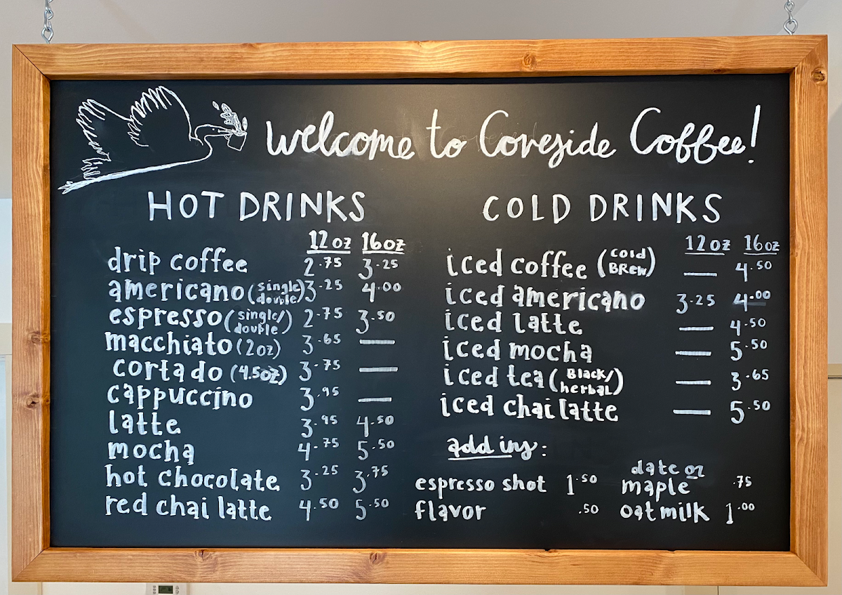 Coveside Coffee Menu 3