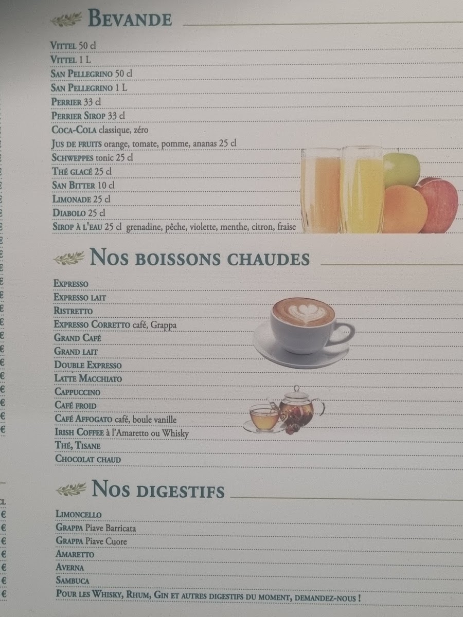 DOLCE VITA Menu 1