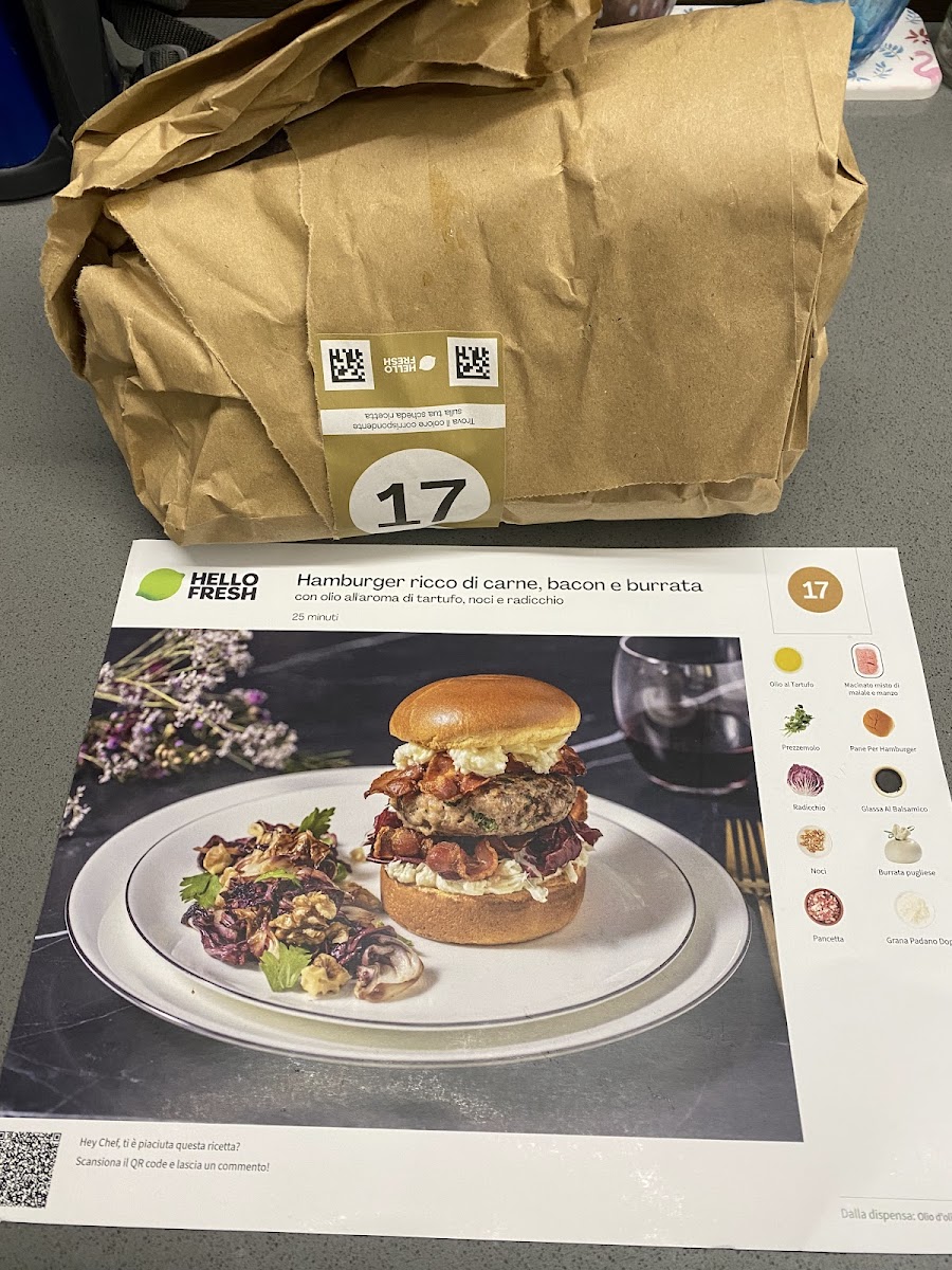 HelloFresh Italia Menu 1