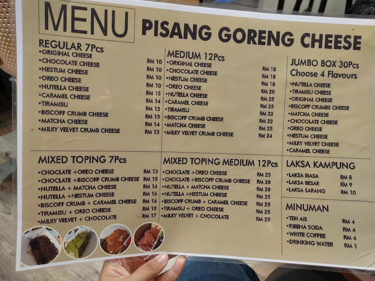 Crispy Banana Cheese Menu 2