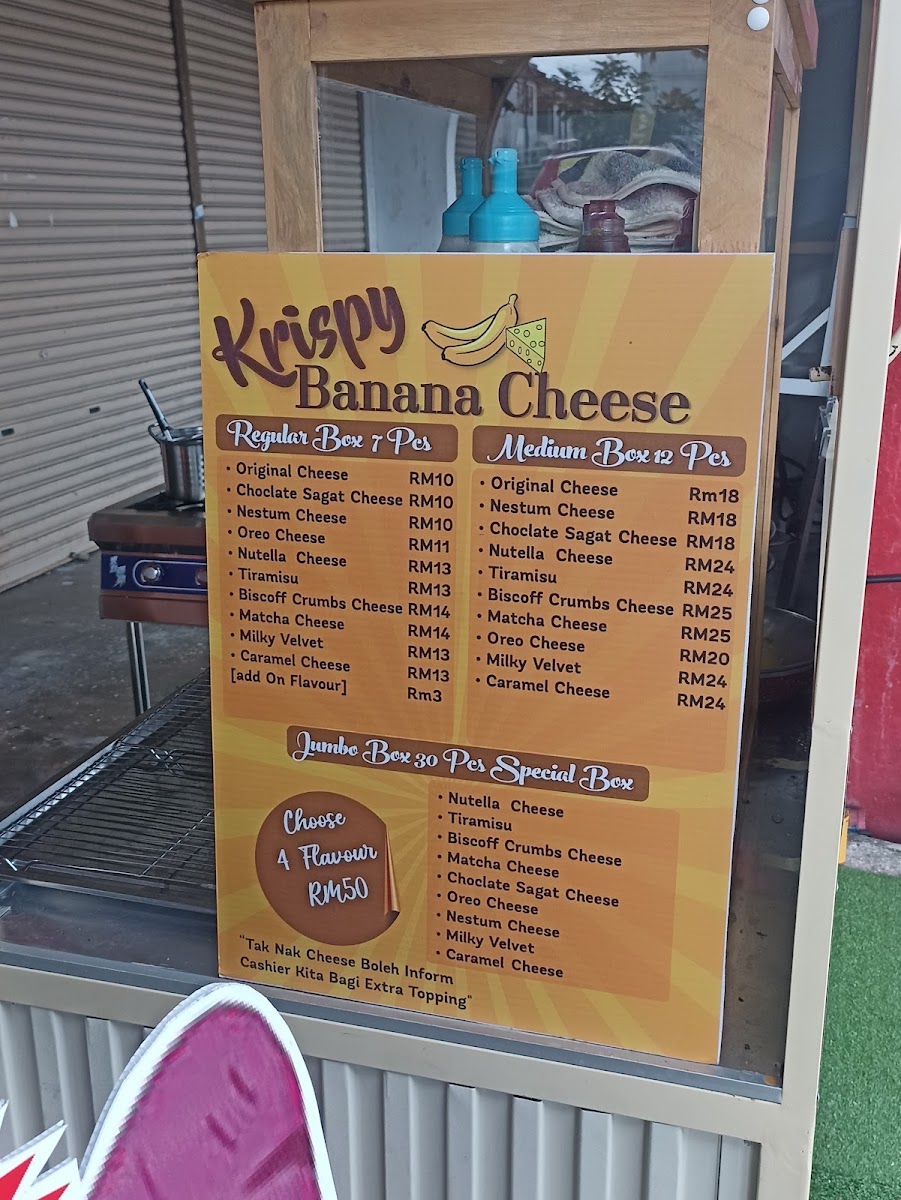 Crispy Banana Cheese Menu 3