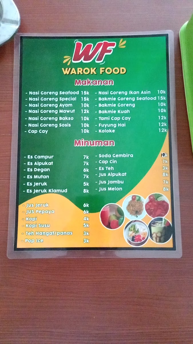WF Warok Food Menu 4