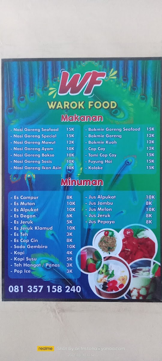 WF Warok Food Menu 7