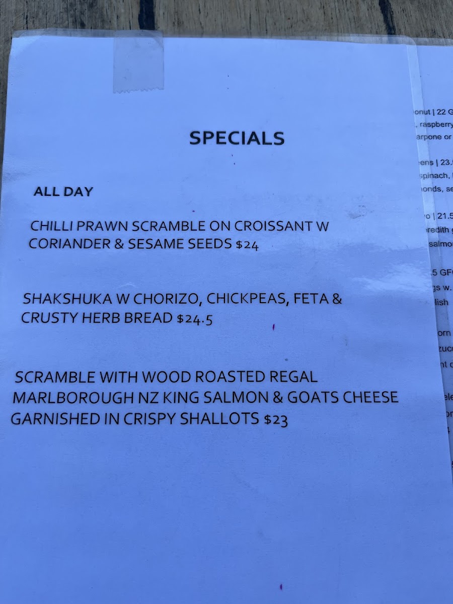 Station Street Trading Co. Menu 3