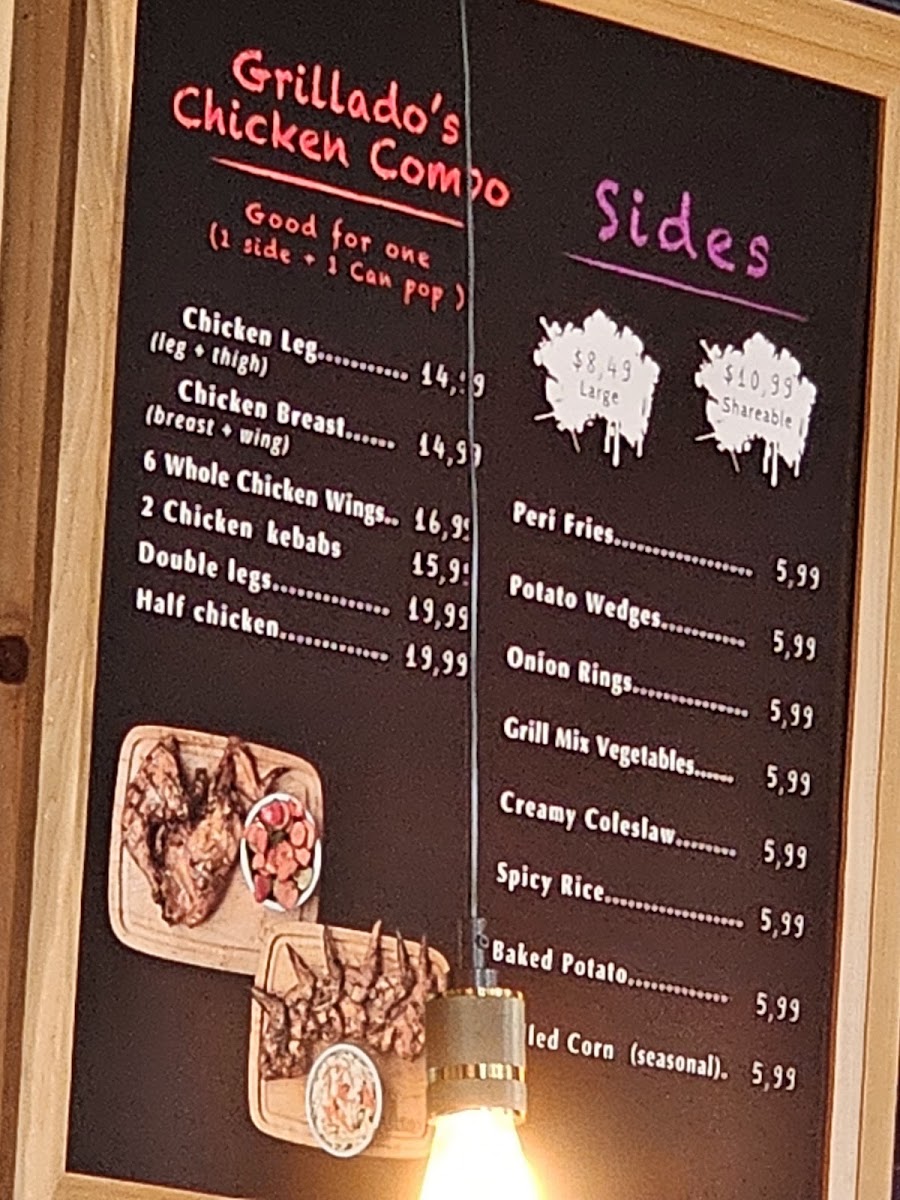 Grillados Grilled Beef Back Ribs & Chicken Menu 7