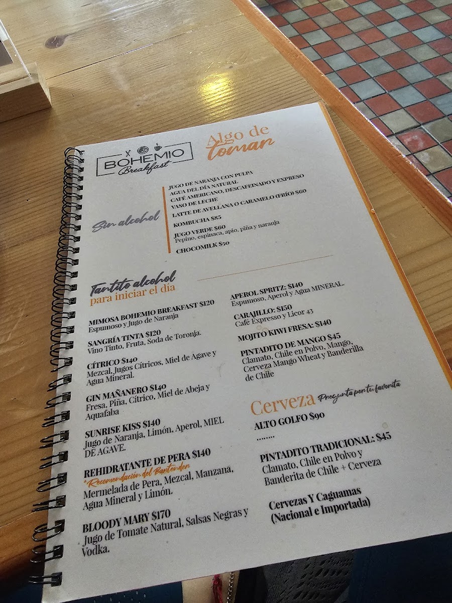 BOHEMIO FOOD VAN Menu 9