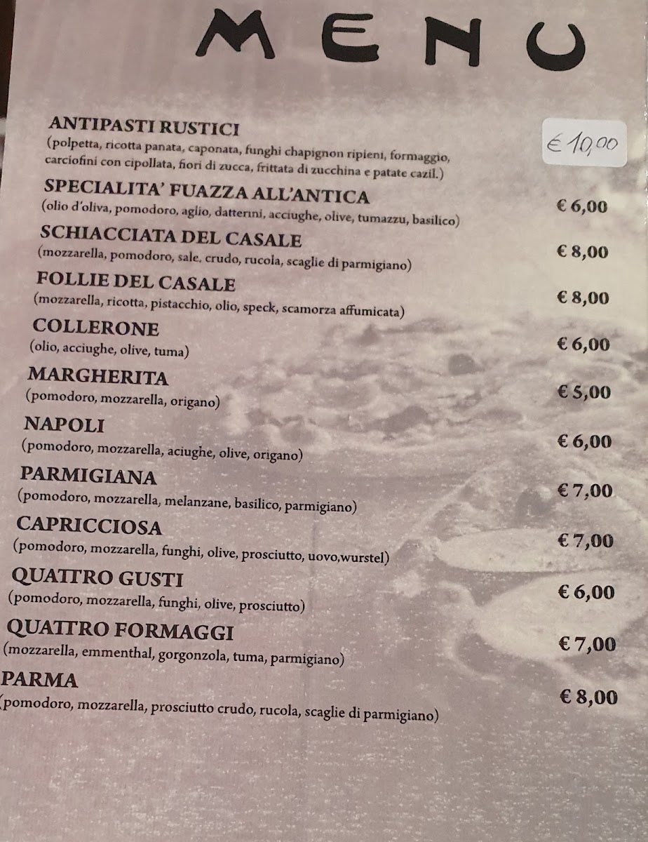 Casale Firriato Menu 9