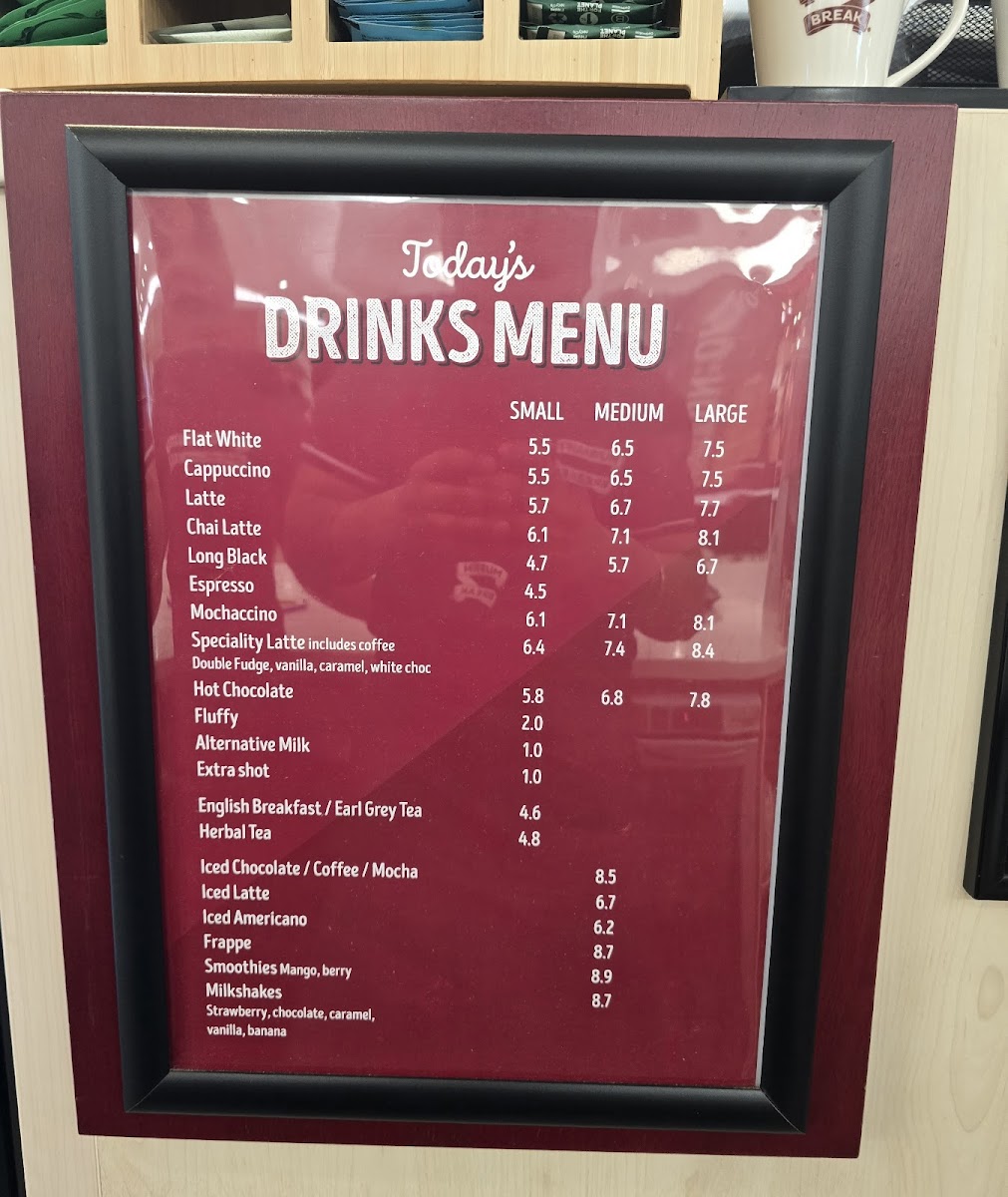 Muffin Break Meridian Menu 1