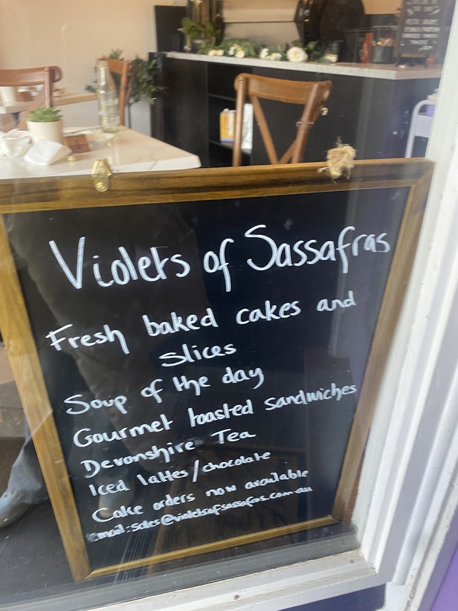 Violet's of Sassafras Menu 4