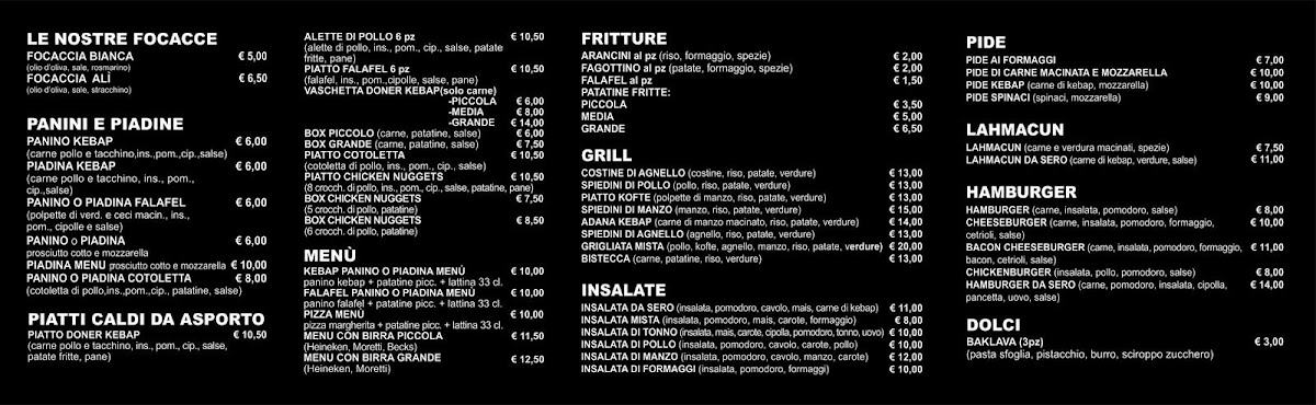 Da Sero 2 Pizza Grill Kebap Menu 1