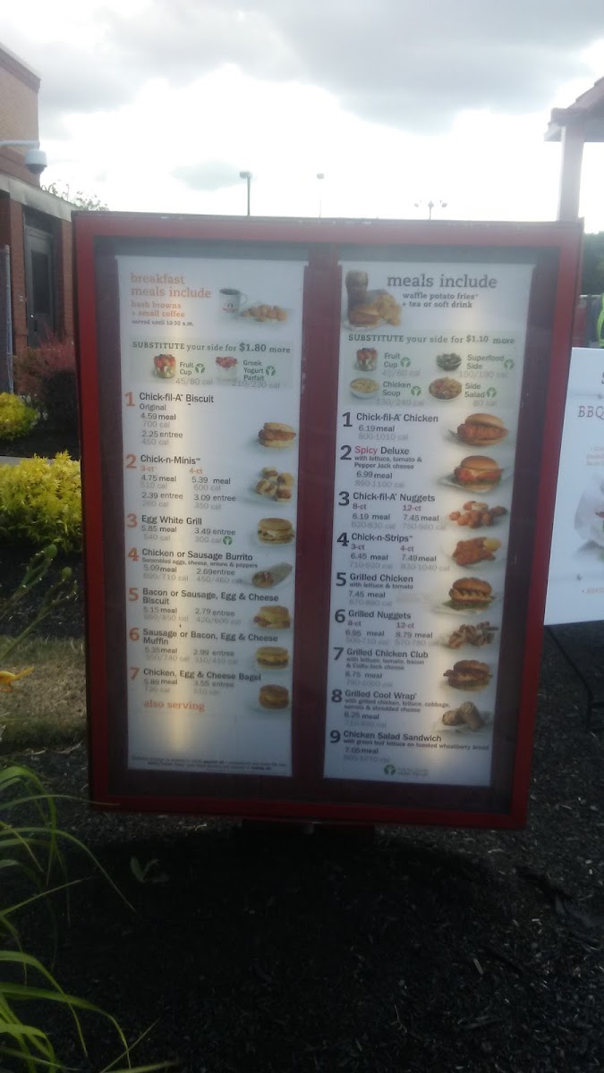 Chick-fil-A Menu 2