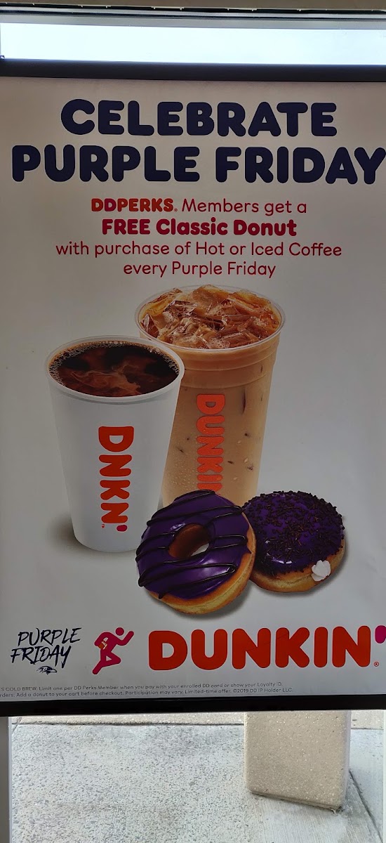 Dunkin' Menu 1