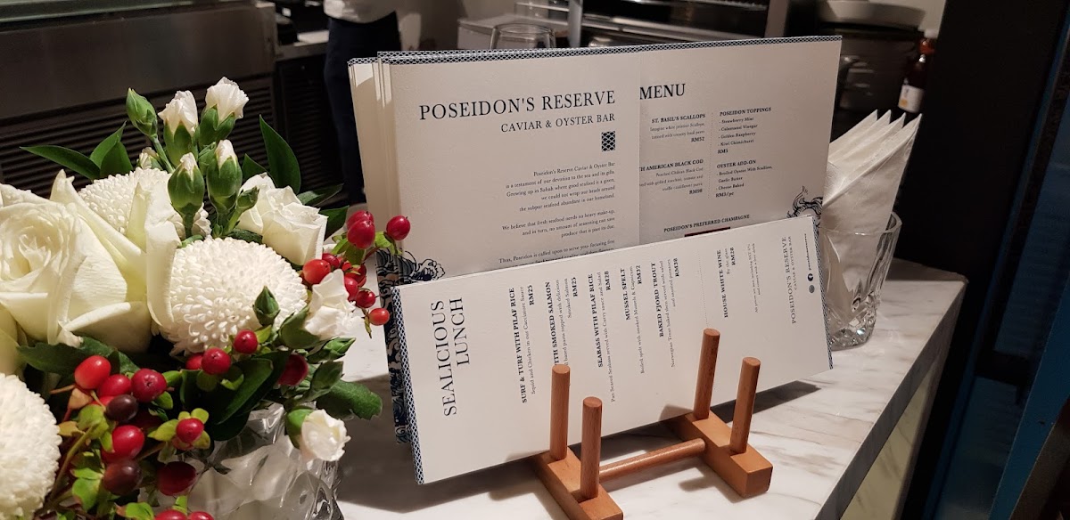Poseidon Reserve Caviar & Oyster Bar Menu 3