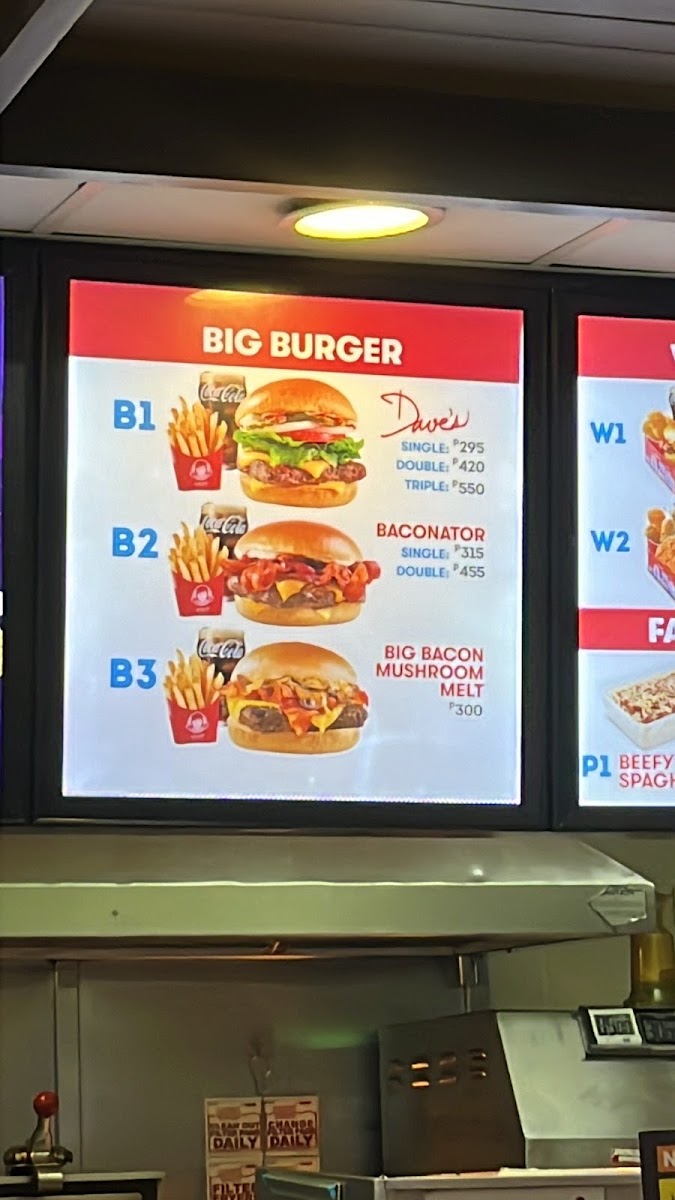 Wendy's Menu 2