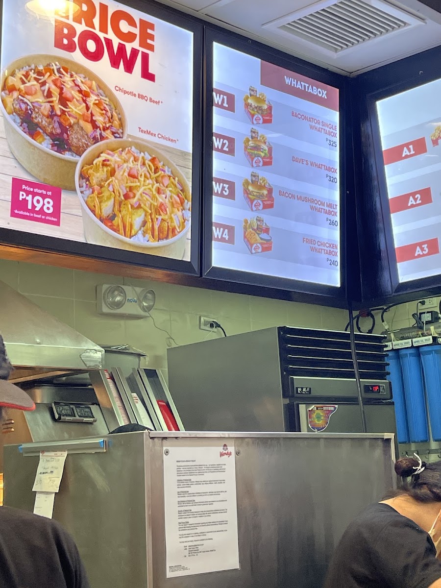 Wendy's Menu 5