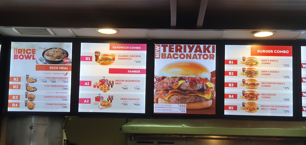 Wendy's Menu 8